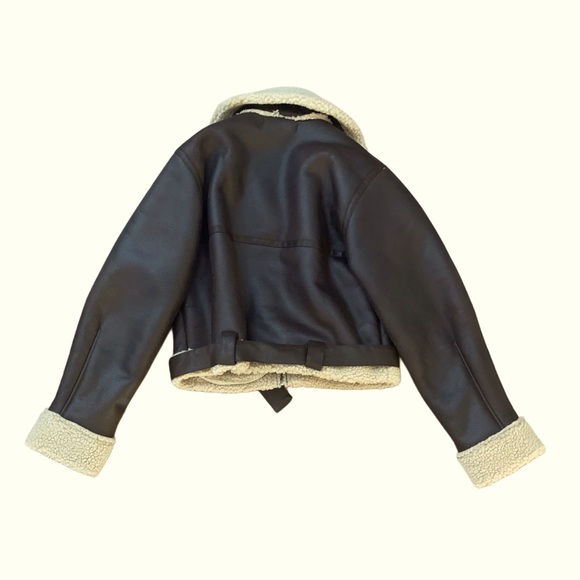 Faux leather Aviator Jacket - Picture 2 of 3